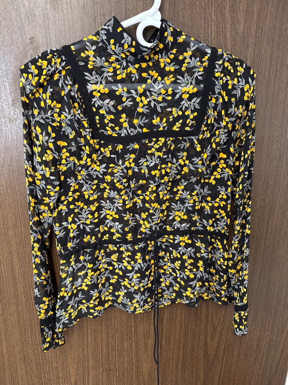 GANNI Marceau georgette floral blouse IT34